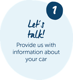 start of the process of selling a car is to provide your vehicle information to fleetcare