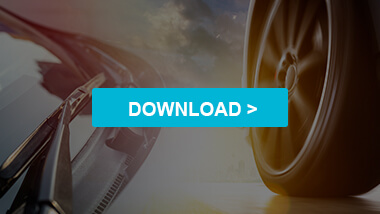 light blue download button in front of tyre and windshield 