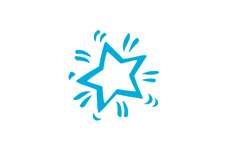 light blue star